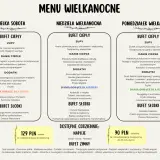 Nowoczesne potrawy wielkanocne: menu na Wielką Sobotę, Niedzielę i Poniedziałek Wielkanocny z bogatym wyborem zup, dań głównych, dodatków i deserów.