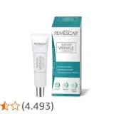 Remescar Instant Wrinkle Corrector: la confezione e il tubetto promettono risultati immediati, ma le opinioni negative suggeriscono cautela.