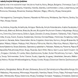 Lista krajów podzielona na strefy roamingowe T-Mobile.