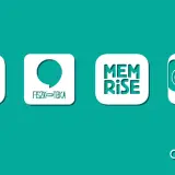 Cztery ikony aplikacji do fiszek: Q, Fiszka-Teka, Memrise, sowa. Wybierz najlepsze aplikacje do nauki!