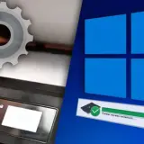 Scanner-App für Windows 11 wird installiert. Zahnräder und ein Drucker deuten auf die Einrichtung hin.