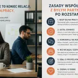 Rozstanie to koniec relacji, nie współpracy. Facet utrzymuje kontakt z byłą, by skupić się na pracy, ustalić granice i komunikować rzeczowo.