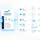 Die eCall Messaging Plattform integriert verschiedene Kanäle wie SMS, WhatsApp, RCS, E-Mail und Voice. Das Lieferavis ist hierbei ein wichtiger Bestandteil für die Zustellungsrate.