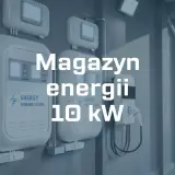 Nowoczesny magazyn energii 10 kW z dwoma jednostkami ściennymi i ładowarką do pojazdów elektrycznych.