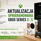 Aktualizacja oprogramowania Xbox Series X|S zapewnia najnowsze funkcje i poprawki. Na ekranie widać postęp 75%.