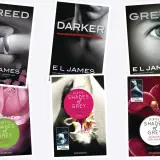 Die Buchcover der "Fifty Shades of Grey"-Reihe: "Freed", "Darker" und "Grey" zeigen die Reihenfolge.
