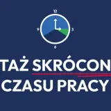 Zegar symbolizuje skrócony czas pracy. Projekt pilotażowy wdrożony dla pracowników.