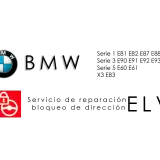 Servicio de reparación para BMW bloqueado no arranca. Solución para ELV y bloqueo de dirección en series 1, 3, 5 y X3.