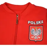 Czerwony dres dla chłopca z godłem Polski. Idealny dla małego patrioty.