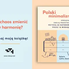 Jak chaos zmienić w harmonię? Poznaj moją książkę o objawach zagracenia przestrzeni i jak stosować minimalizm w zakupach.