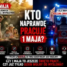 1 maja: grill dla jednych, kolejna zmiana dla ratownika medycznego i innych pracujących. Kto naprawdę pracuje?