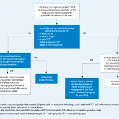 Schemat decyzyjny dotyczący szczepienia przeciwko żółtej gorączce (YFV). Określa, kiedy podać dawkę przypominającą, uwzględniając ryzyko i przeciwwskazania.
