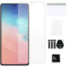 Pokrycie ekranu ochroną w Samsung Galaxy S10