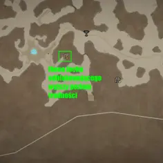 Mapa z gry Diablo 4. Zielony prostokąt otacza ikonę lochu odblokowującego wyższy poziom trudności.