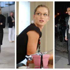 Trzy kobiety w eleganckich stylizacjach, uosabiające styl office siren.