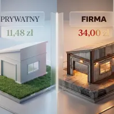 Porównanie kosztów: budynek gospodarczy prywatny (11,48 zł) vs. firmowy (34,00 zł). Czy rolnik płaci podatek od budynków gospodarczych?