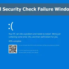 Błąd krytyczny Windows 11: KERNEL_SECURITY_CHECK_FAILURE. Komputer wymaga restartu.