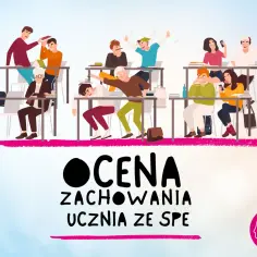 Uczniowie w klasie zachowują się nagannie: jedni się biją, inni śpią, jedzą lub bawią się telefonami.