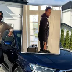 Wilfredo Leon z żoną mieszka w luksusowej willi. Na zdjęciu widać go przy jego samochodzie i w domu.