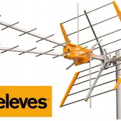 Antena naziemna Televes do odbioru kanałów telewizji cyfrowej.