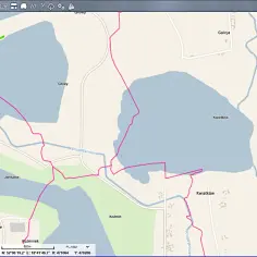 Na mapie widoczne są warstwy: Inwestycje, Numery działek, Budynki, Hydrografia, Adresy i ulice, Plany miejscowe, OpenStreetMap. Zaznaczono numer ewidencyjny działki.