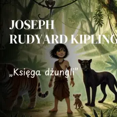 Kaa, wąż z Księgi Dżungli, towarzyszy Mowgliemu, Bagheera i Shere Khan w gęstej dżungli.