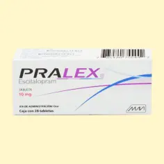 Opakowanie leku Pralex z escitalopramem 10 mg, 28 tabletek.