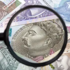 Dieta z tytułu delegacji a egzekucja komornicza z wynagrodzenia. Pod lupą polskie banknoty, w tym portret Jana III Sobieskiego.