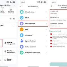 Jak usunąć kontrolę rodzicielską Xiaomi? Zresetuj hasło administratora routera, wprowadzając stare i nowe hasło.