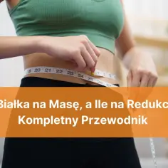 Kobieta mierzy talię centymetrem. Dowiedz się, ile białka dziennie spożywać na masę i redukcję.