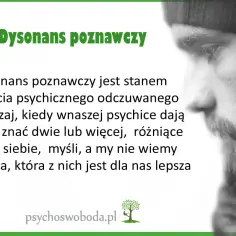Dysonans poznawczy to napięcie psychiczne, gdy w głowie mamy sprzeczne myśli.