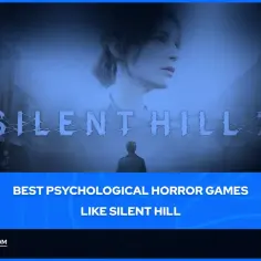 Postać w mgle przed napisem "SILENT HILL 2". Artykuł o najlepszych grach psychologicznych, jak ten kultowy medium.
