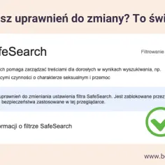 SafeSearch włączony. Nie możesz zmienić ustawień, bo są zablokowane. To dobrze dla safesearch.