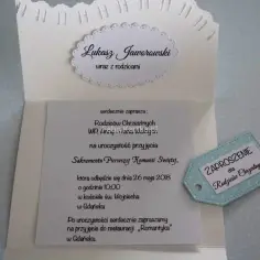 Jak wypisać zaproszenie na komunię dla ojca chrzestnego z sercem