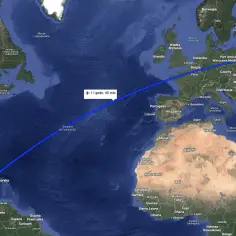 Trasa lotu z Warszawy na Dominikanę trwa 11 godzin i 45 minut.