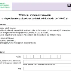 Wniosek EPD-21: co to jest? Formularz ZUS o niepobieranie zaliczek na podatek od dochodu do 30 000 zł.