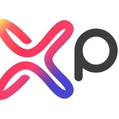 Logo Axpo z kolorowym elementem w środku. Szukając Axpo Polska opinie, warto zwrócić uwagę na ten nowoczesny design.