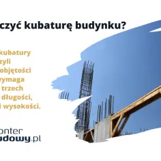 Obliczanie kubatury budynku wymaga znajomości jego wymiarów. Widoczna konstrukcja betonowa i drewniana szalówka zapowiadają budowę.