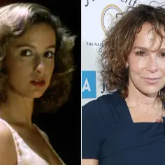 Jennifer Grey obecnie, po lewej w młodości, po prawej jako dojrzała kobieta.