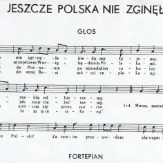Nuty pieśni "Jeszcze Polska nie zginęła" - piosenki patriotyczne na 11 listopada.