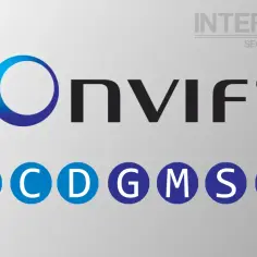 Logo ONVIF z literami A, C, D, G, M, S, T. Interneco Security Solutions.
