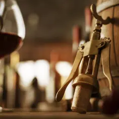 Korek i korkociąg przy beczce. Zastanawiasz się, jak sprawdzić czy wino ma potencjał do leżakowania w piwnicy?