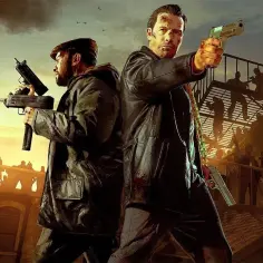 Dwóch mężczyzn z bronią w ręku, gotowych do akcji. Czy to zapowiedź Max Payne 4?