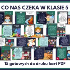 W 5 klasie nauczymy się pisać rozprawki, rozwiązywać zadania z procentami, poznawać historię średniowiecza, analizować lektury i udzielać pierwszej pomocy.