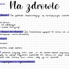 Notatki o fraszkach Jana Kochanowskiego. Tematem jest szlachetne zdrowie i jego wartość.