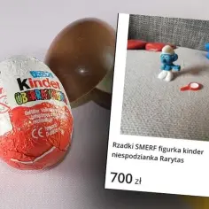 Jajko Kinder Niespodzianka, a w nim figurka Smerfa. Zastanawiasz się, ile kcal ma jeden kinderek?