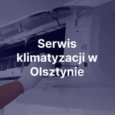 Ręka w białej rękawiczce przykręca śrubokrętem klimatyzator.