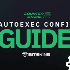 Poradnik autoexec config do Counter-Strike 2. Zębatki symbolizują ustawienia gry.