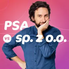 Mężczyzna zamyślony nad różnicami między spółkami kapitałowymi: PSA vs. sp. z o.o.