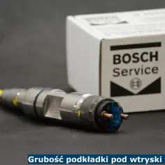 Grubsze podkładki pod wtryski Bosch, kluczowe dla prawidłowego montażu i szczelności układu paliwowego.